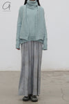 MUTEDANCE cashmere skirt MD23FW89 light gray PM95